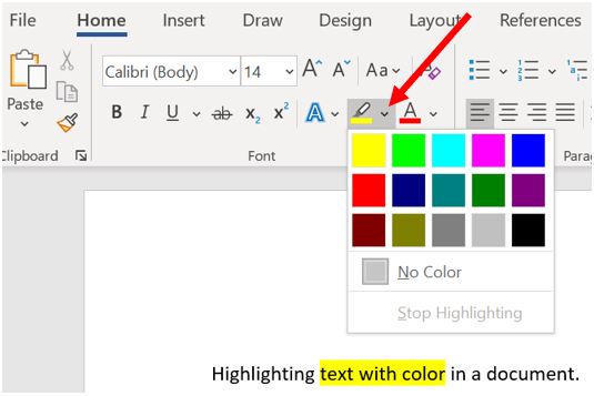 how to make other highlight colors in word